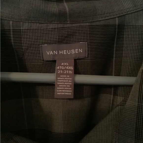 Van Heusen Gray Plaid Casual Shirt - Picture 2 of 3